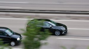 Black cars driving on a highway in College Park, MD