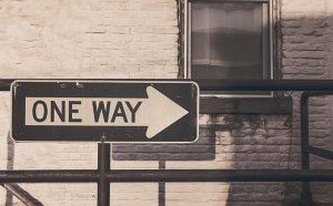 One way Street Sign in Maryland