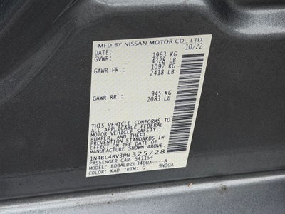 2023 Nissan Altima 2.5 S / One Owner / Splash Guards