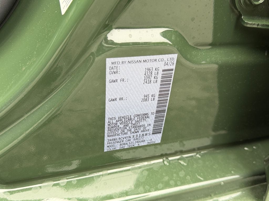 2026 Nissan Altima 2.5 SR