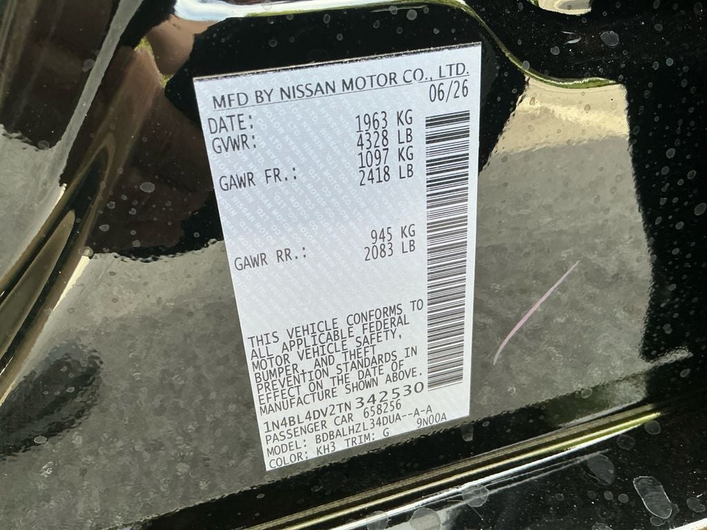 2026 Nissan Altima 2.5 SV