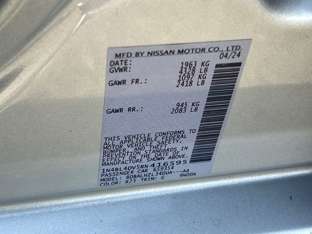 2024 Nissan Altima 2.5 SV