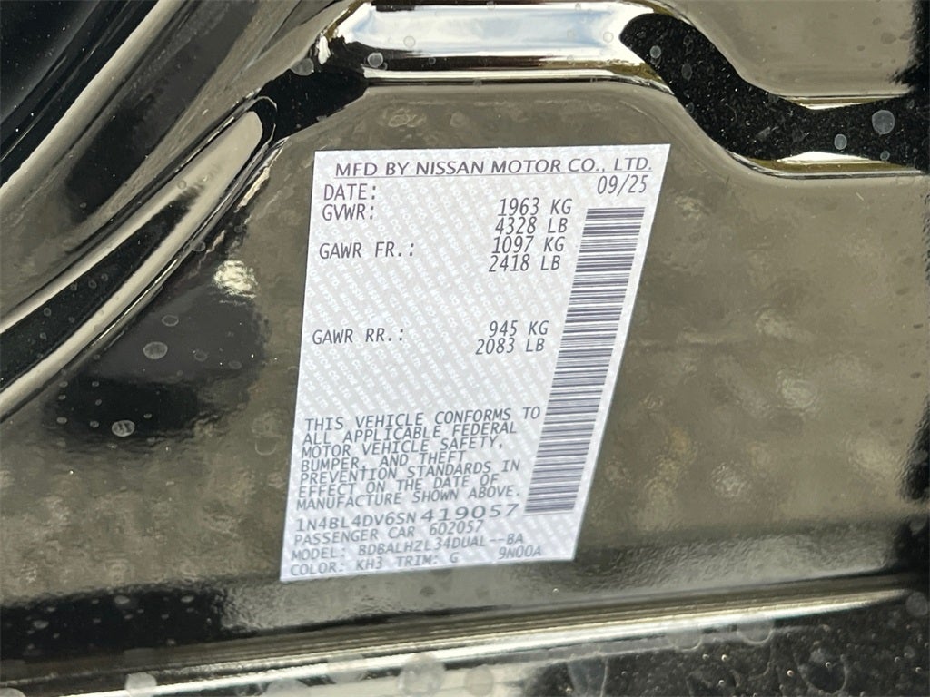 2025 Nissan Altima 2.5 SV