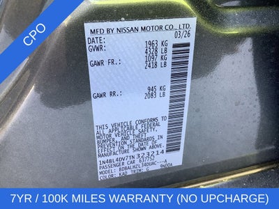 2026 Nissan Altima 2.5 SV