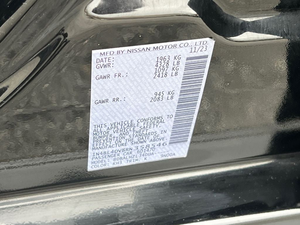 2024 Nissan Altima 2.5 SV