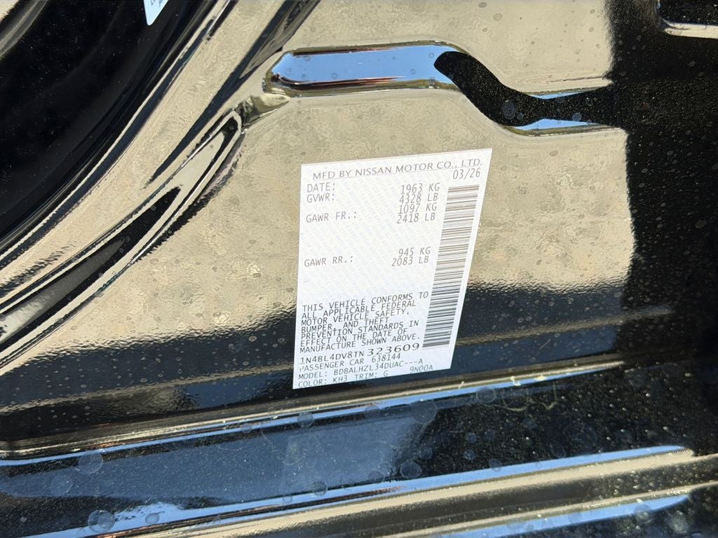 2026 Nissan Altima 2.5 SV