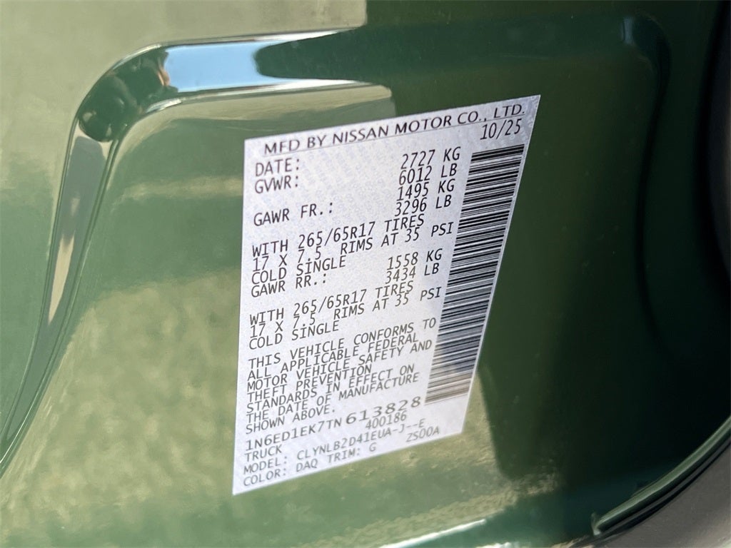 2026 Nissan Frontier SV