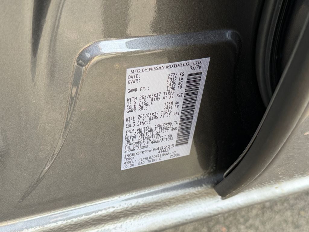 2026 Nissan Frontier SV