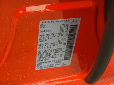 2026 Nissan Frontier PRO-4X