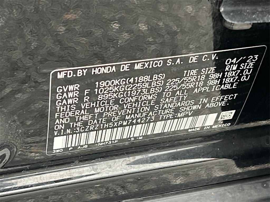 2023 Honda HR-V Sport One Owner