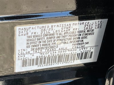 2025 Nissan Sentra S / One Owner / Carpeted Floormats