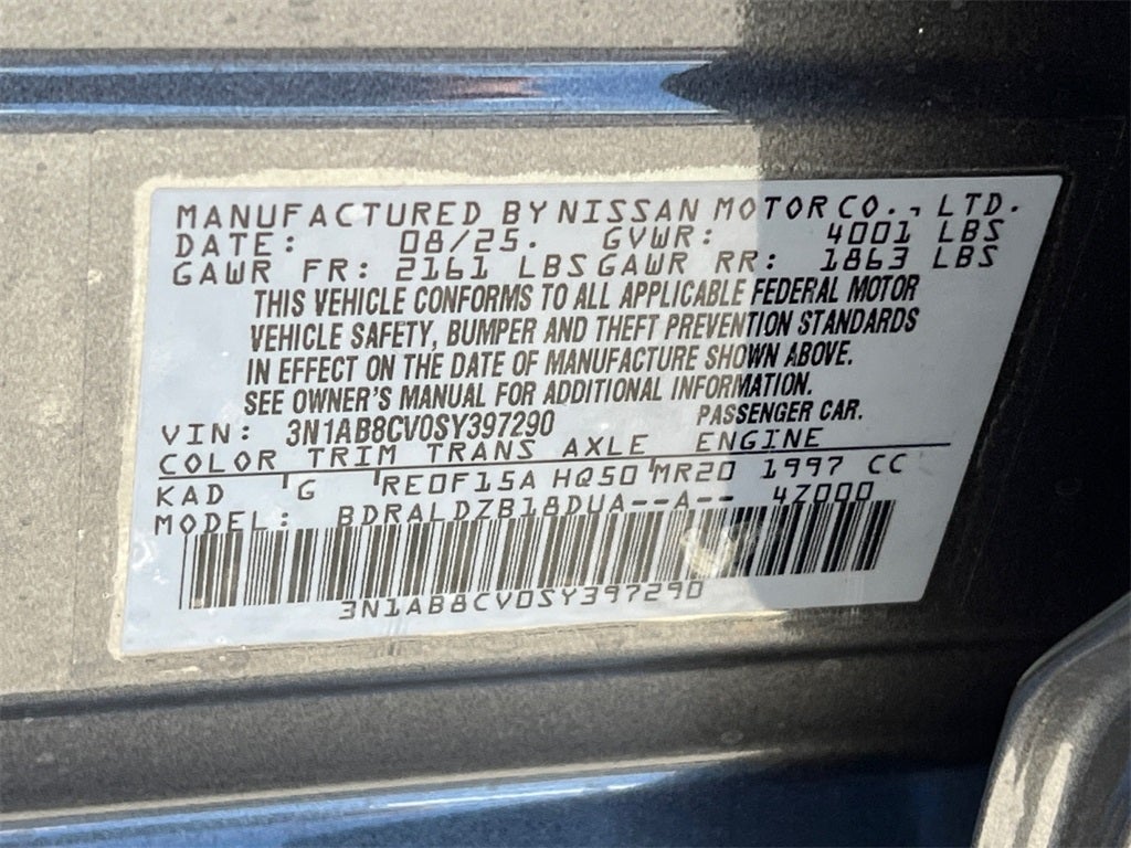 2025 Nissan Sentra SV