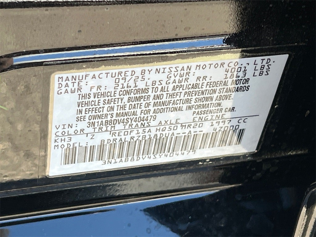 2025 Nissan Sentra SR / One Owner / Carpeted Floormats