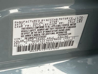 2026 Nissan Sentra SV