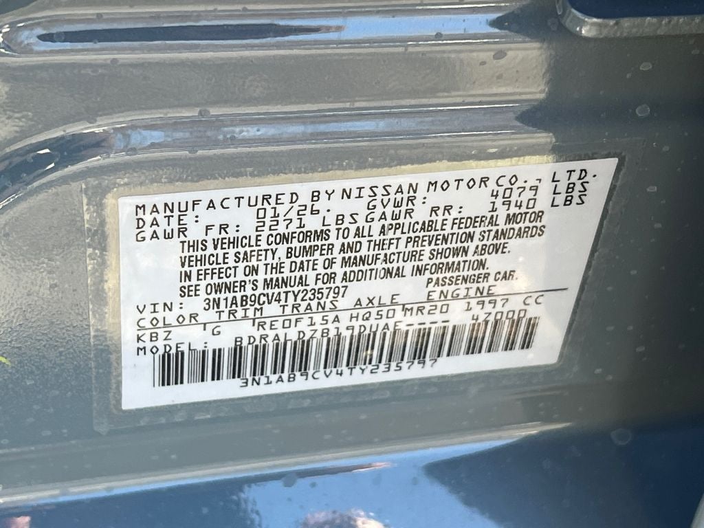 2026 Nissan Sentra SV