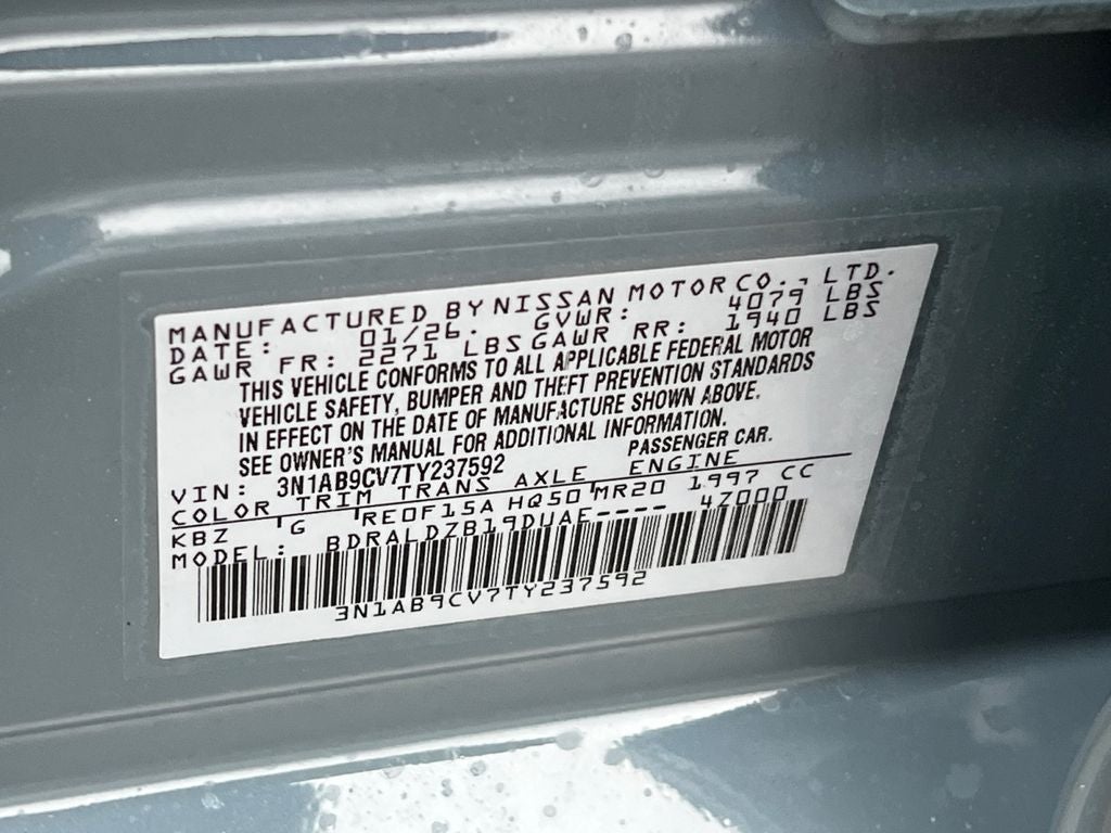 2026 Nissan Sentra SV