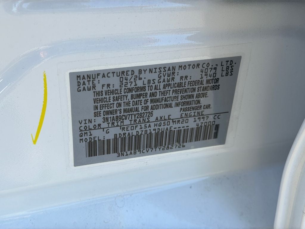 2026 Nissan Sentra SV