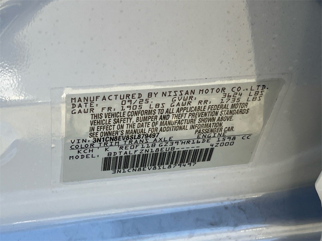 2025 Nissan Versa 1.6 SV