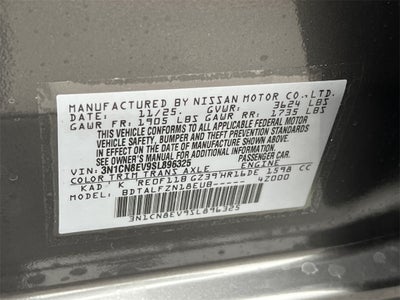 2025 Nissan Versa 1.6 SV