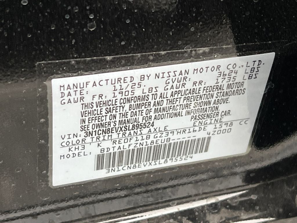 2025 Nissan Versa 1.6 SV