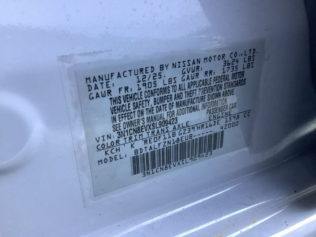 2025 Nissan Versa 1.6 SV