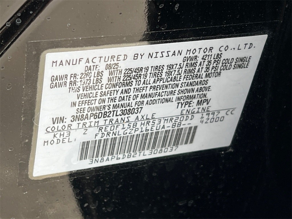 2026 Nissan Kicks SR One Owner / AWD / Cold Weather Package / Cross Bar