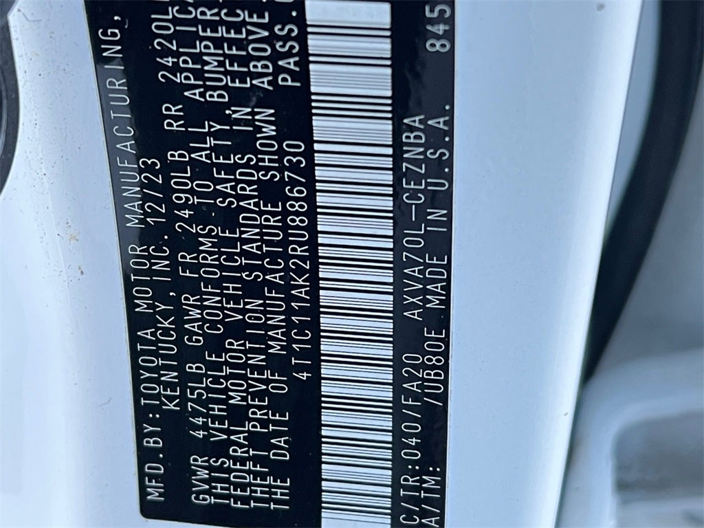 2024 Toyota Camry LE