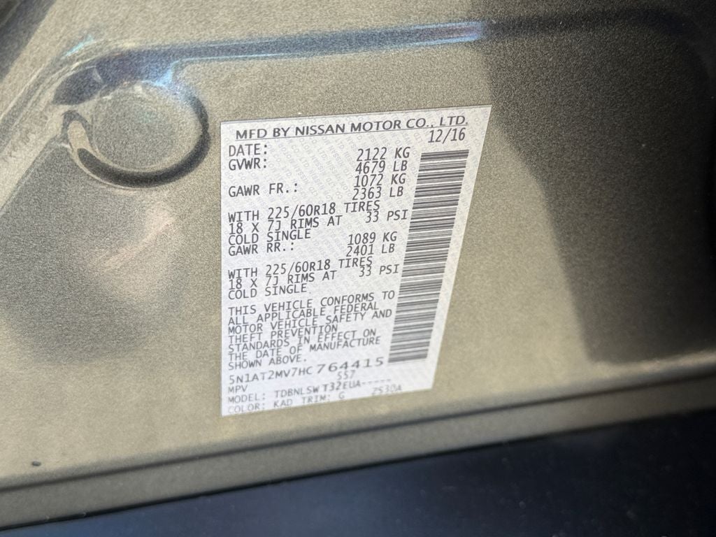 2017 Nissan Rogue SL / Premium Package / AWD