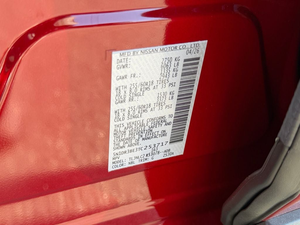 2026 Nissan Pathfinder SV