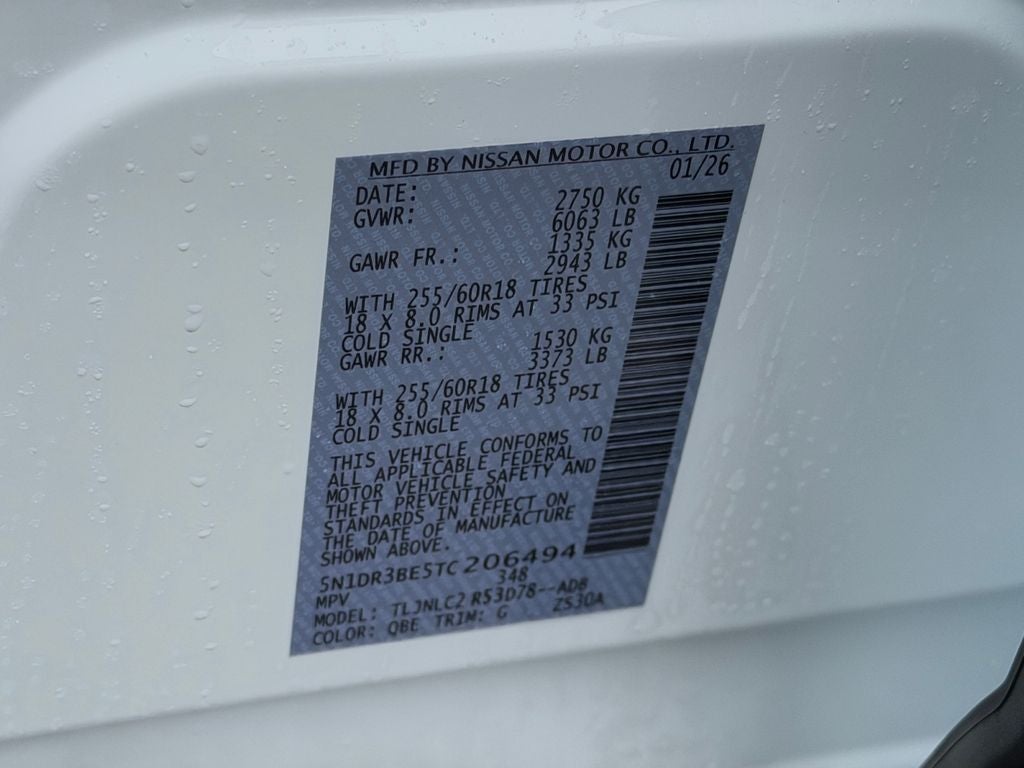 2026 Nissan Pathfinder SV Remote Start