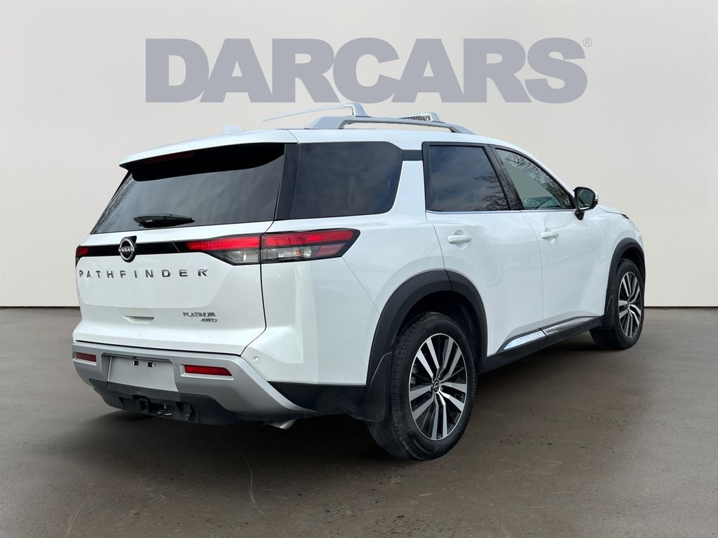 2025 Nissan Pathfinder Platinum / One Owner / 4WD / Cargo Package / Roof Rails w/