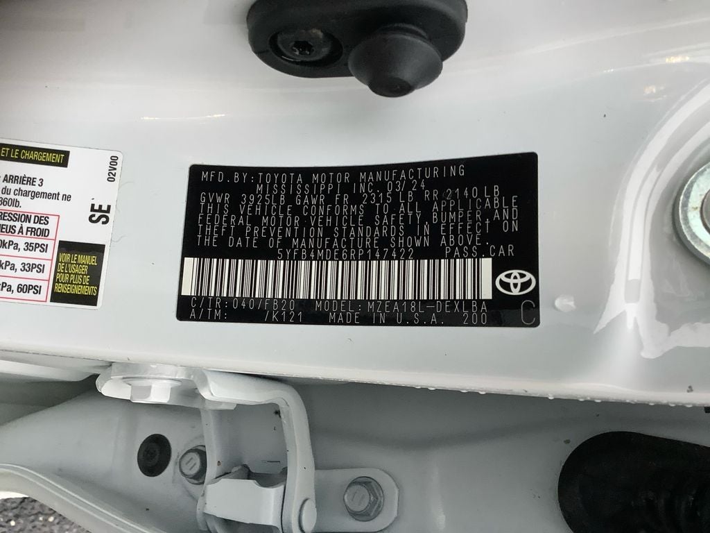 2024 Toyota Corolla LE / One Owner /