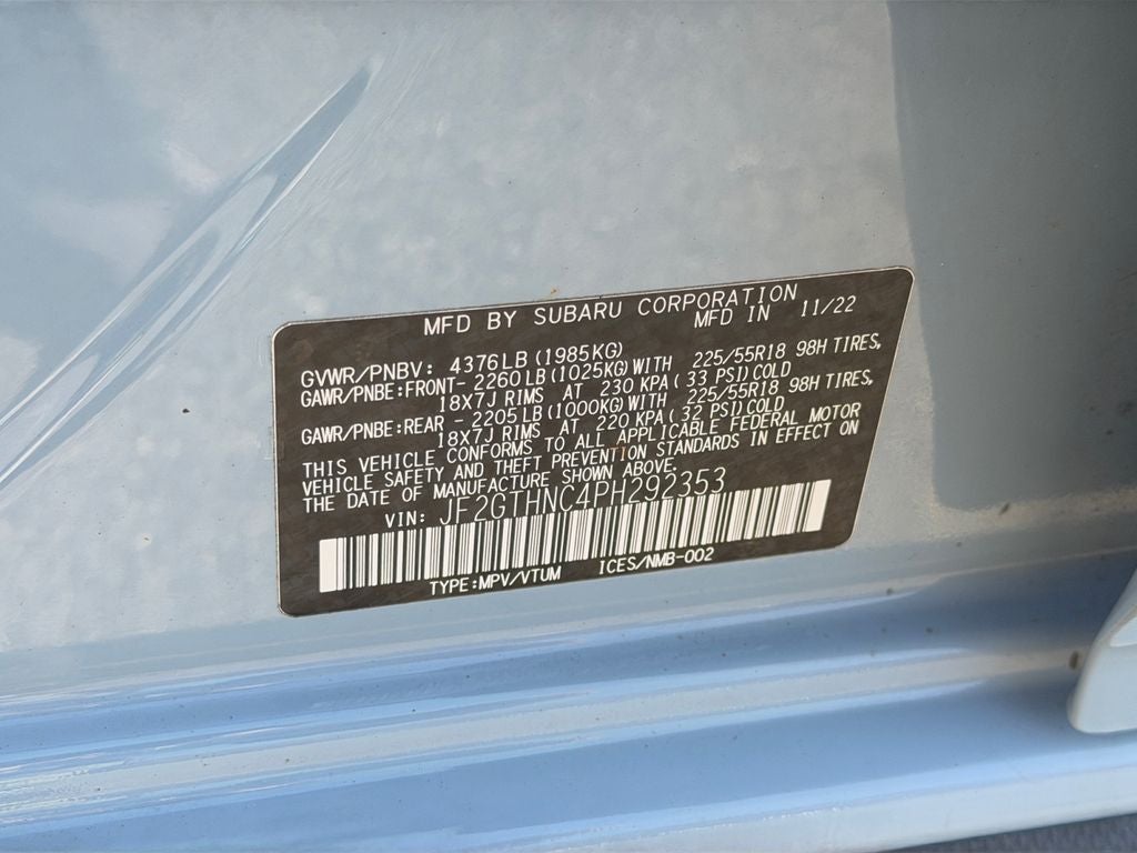 2023 Subaru Crosstrek Limited / One Owner /