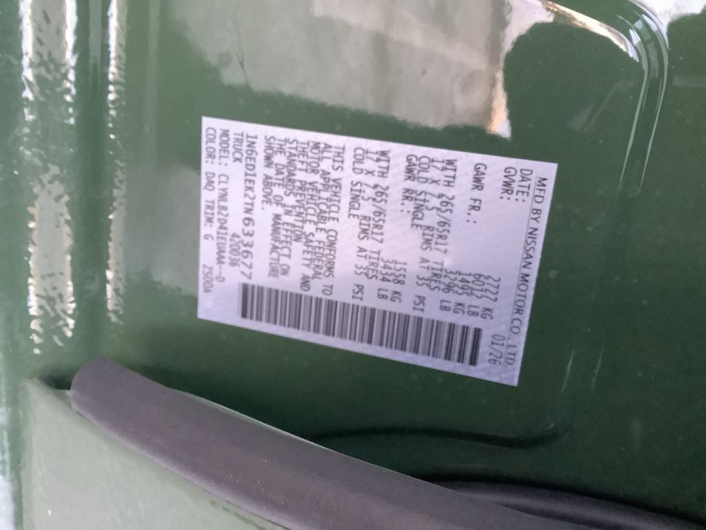 2026 Nissan Frontier SV