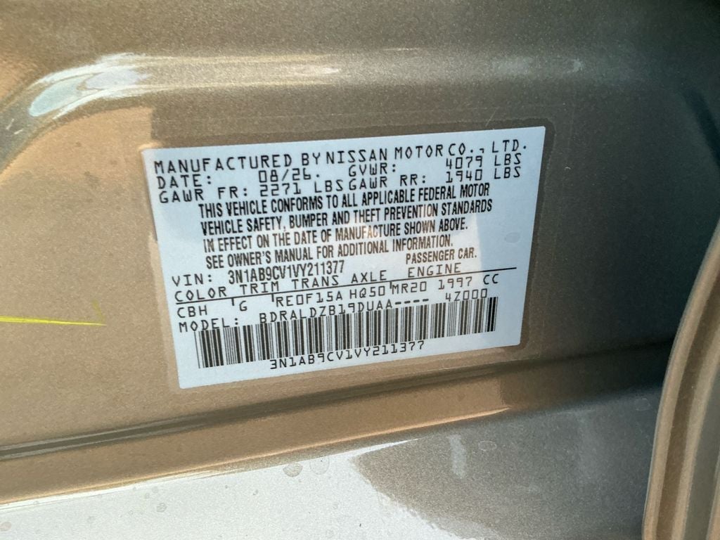2027 Nissan Sentra SV