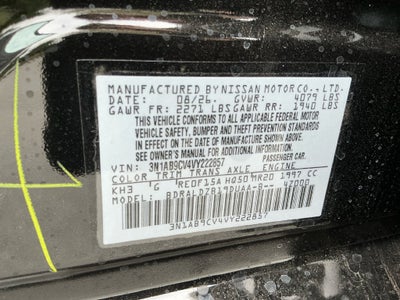 2027 Nissan Sentra SV