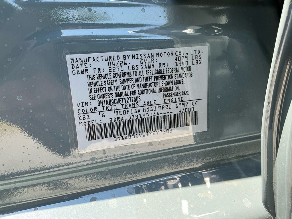 2026 Nissan Sentra SV