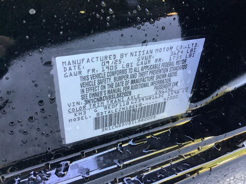 2025 Nissan Versa 1.6 S