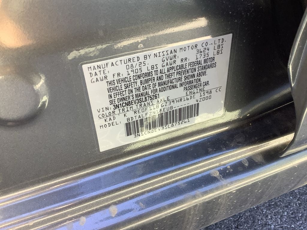 2025 Nissan Versa 1.6 SV