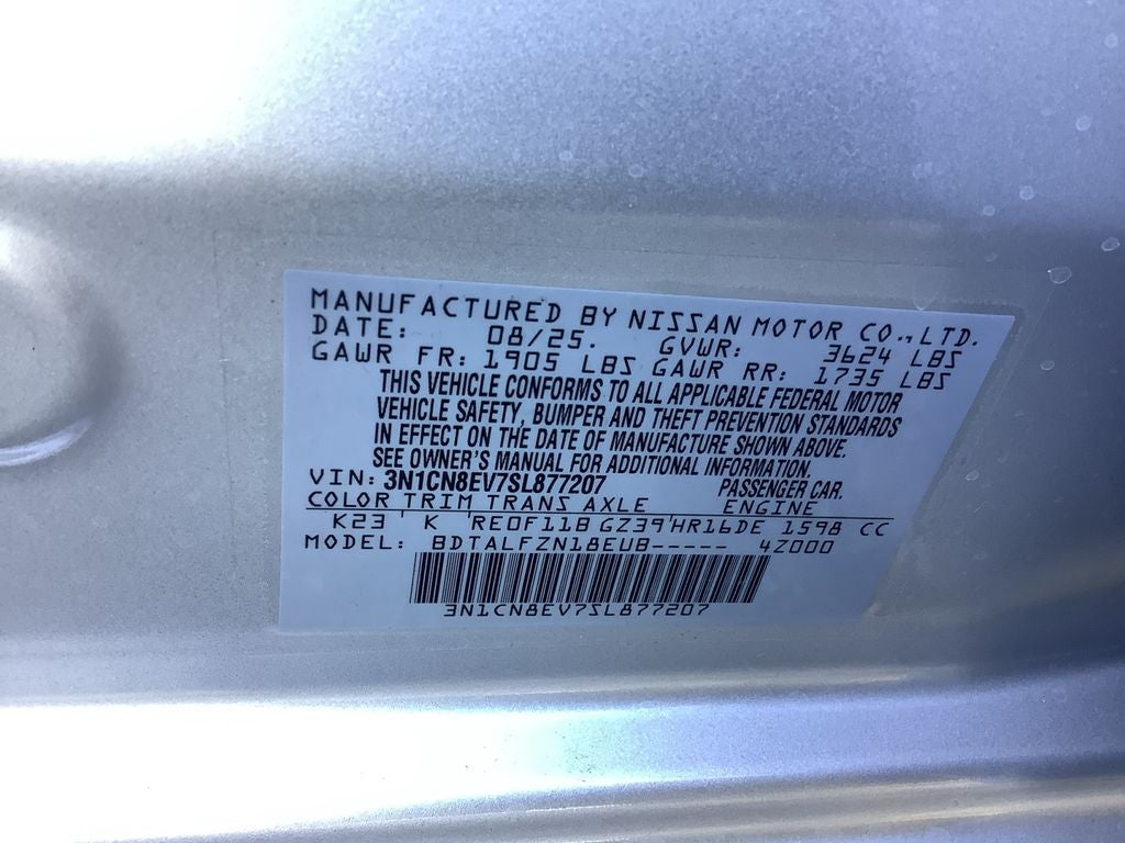 2025 Nissan Versa 1.6 SV