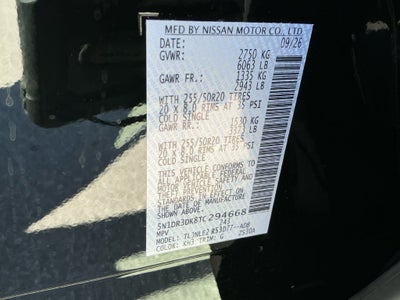 2026 Nissan Pathfinder Platinum