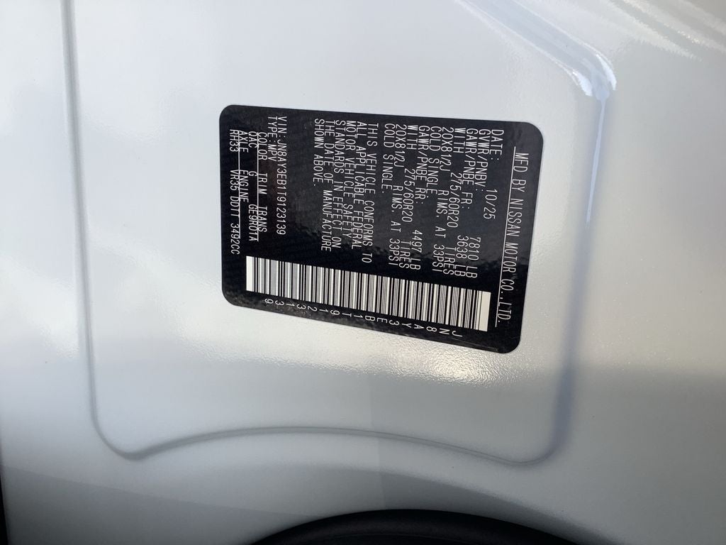 2026 Nissan Armada Platinum