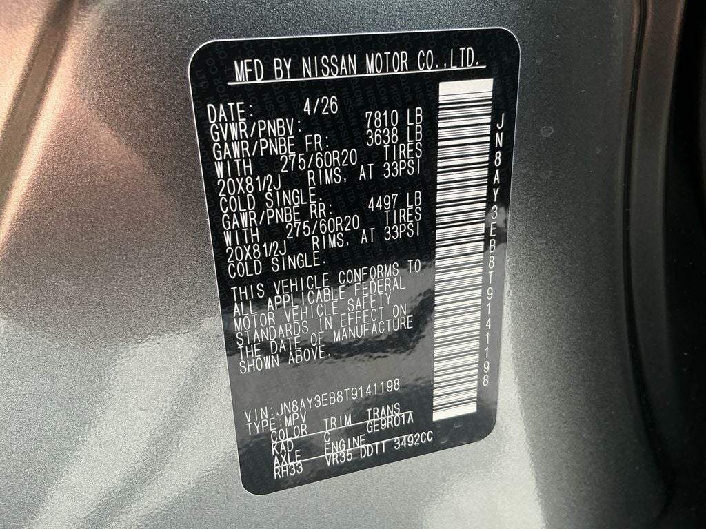 2026 Nissan Armada Platinum