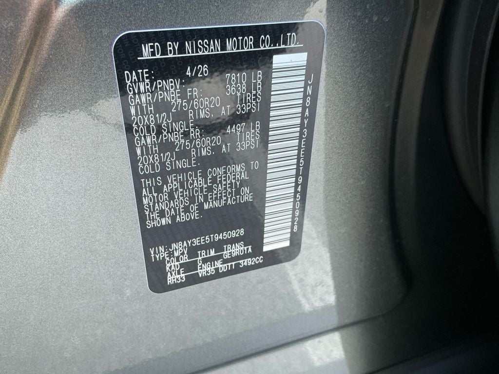 2026 Nissan Armada Platinum
