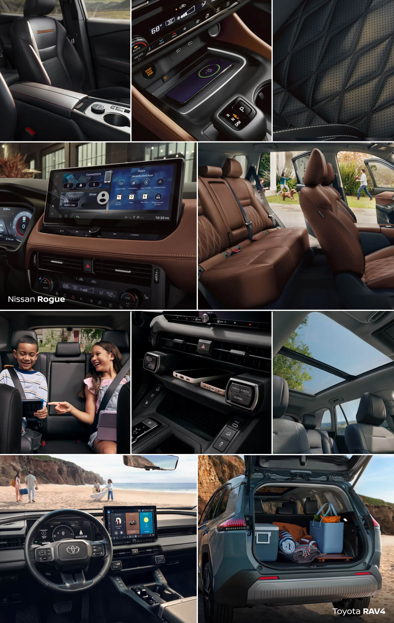 Nissan Rogue vs. Toyota RAV4 Dimensions: Interior and Exterior