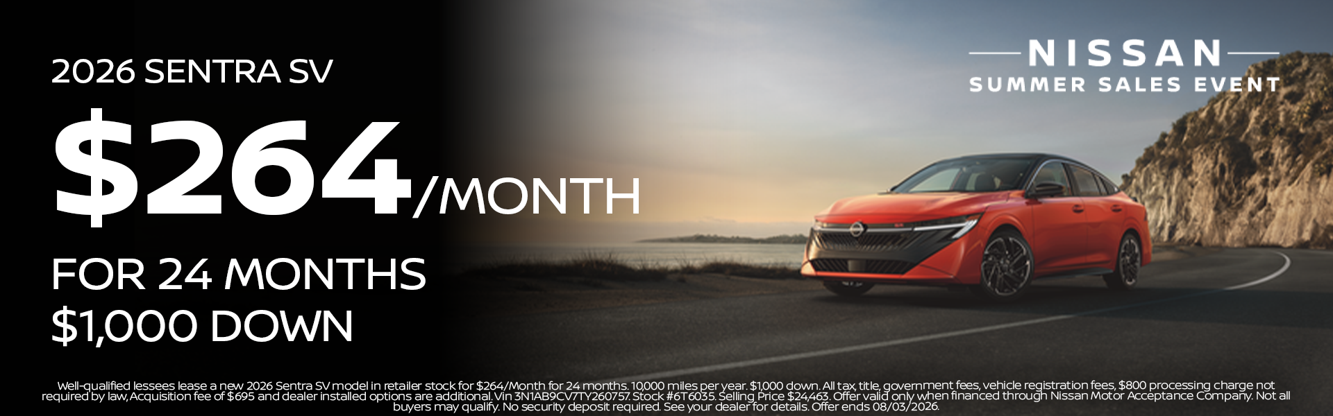 New 2026 Sentra SV