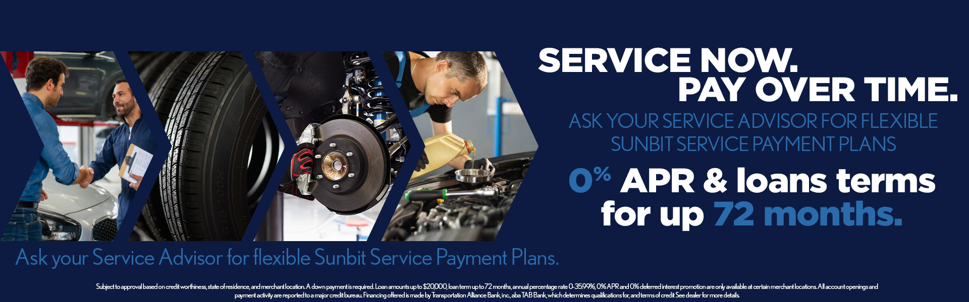 Service Now. Pay Over Time.