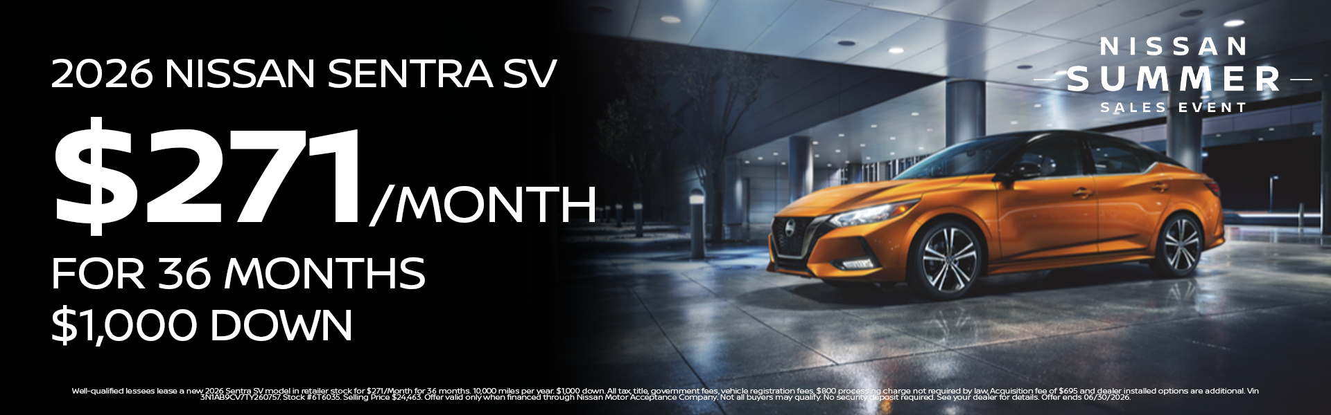 New 2026 Sentra SV