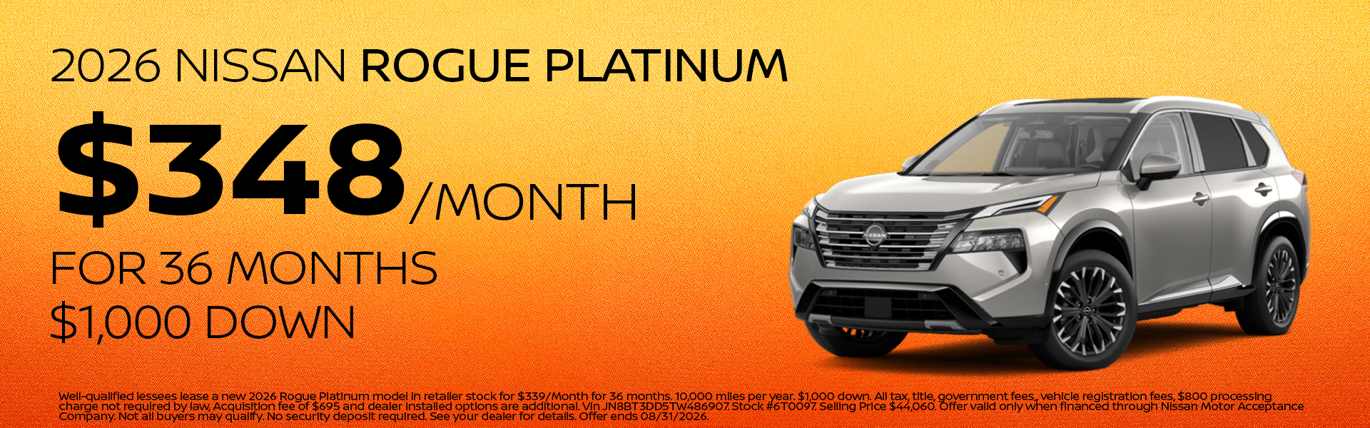 New 2026 Rogue Platinum