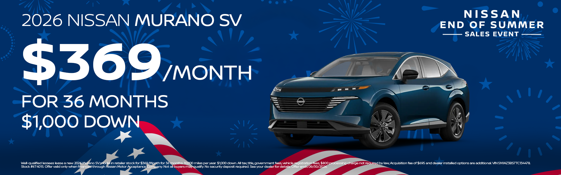 New 2026 Murano SV